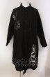 画像1: NO ID. BLACK / BIGロングプリントシャツ ONE ブラック O-25-05-18-029-NO-sh-YM-ZT357 (1)