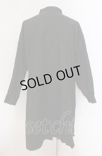 画像2: NO ID. BLACK / BIGロングプリントシャツ ONE ブラック O-25-05-18-029-NO-sh-YM-ZT357 (2)