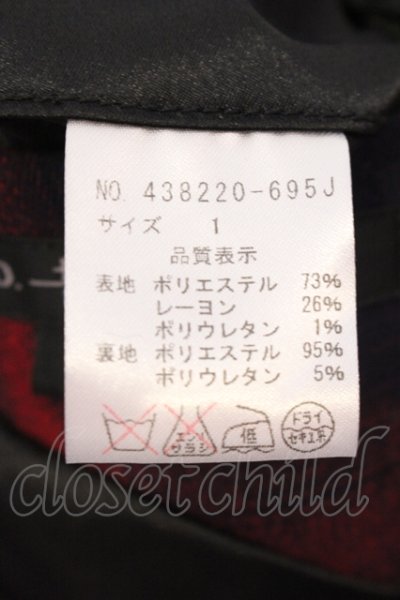 画像3: NO ID. BLACK / TRオンブレーチェック3Bテーラードジャケット 1 レッド O-25-05-22-034-NO-ja-YM-OS