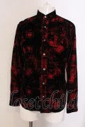 5351pour les Hommes / DIRECTOR'S フロッキーシャツ 44 レッド O-25-05-22-035-53-sh-YM-OS