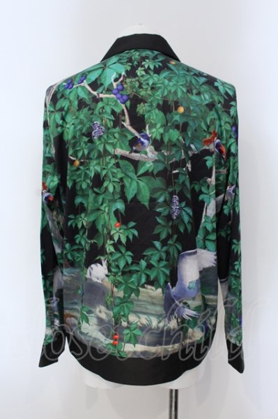 画像2: NO ID. / スカーフ切替シャツブルゾン 1 マルチ O-25-05-22-039-NO-ja-YM-ZT360 (2)