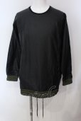 画像1: NO ID. / コーティングストレッチマルチポケットドルマンプルオーバー ONE ブラックｘカーキ O-25-05-22-040-NO-to-YM-OS (1)