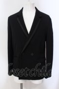 5351pour les Hommes / スーパーストレッチダブルブレストジャケット 44 ブラック O-25-05-22-041-53-ja-YM-OS