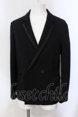 5351pour les Hommes / スーパーストレッチダブルブレストジャケット 44 ブラック O-25-05-22-041-53-ja-YM-ZT0525D
