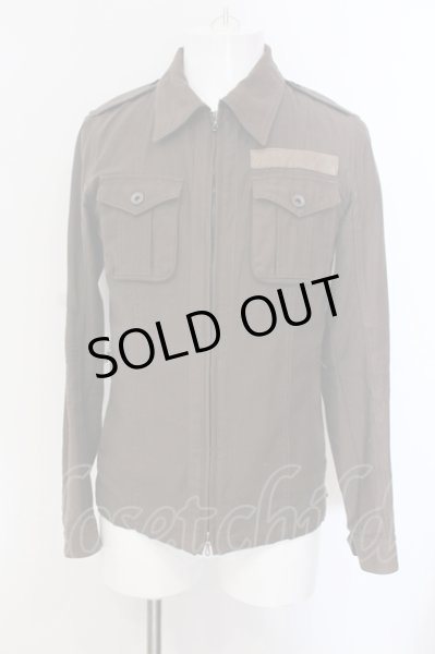 画像1: SHELLAC / イーグル刺繍ミリタリーシャツ 46 ブラウン O-25-05-22-042-SH-sh-YM-ZT342 (1)