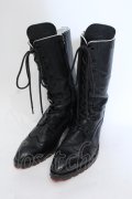Hiromu Takahara / ディアスキンレースアップブーツ 42　1/2（約28cm） ブラック O-25-05-22-044-Hi-sho-YM-OS
