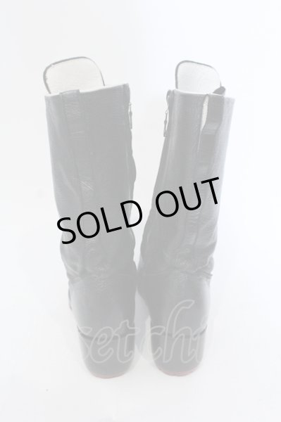 画像4: Hiromu Takahara / ディアスキンレースアップブーツ 42　1/2（約28cm） ブラック O-25-05-22-044-Hi-sho-YM-ZT0525D (4)