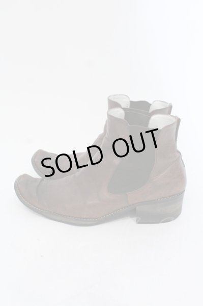 画像3: Hiromu Takahara / サイドゴアドレープトゥブーツ 42（約27cm） ブラウンｘブラック O-25-05-22-045-Hi-sho-YM-ZT-S001 (3)