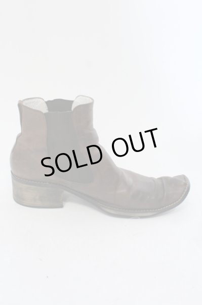 画像5: Hiromu Takahara / サイドゴアドレープトゥブーツ 42（約27cm） ブラウンｘブラック O-25-05-22-045-Hi-sho-YM-ZT-S001 (5)