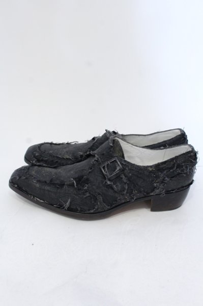 画像3: Hiromu Takahara / デストロイフリンジシューズ 42　1/2（約28.5） ブラックｘゴールド O-25-05-22-046-Hi-sho-YM-ZT-S002 (3)