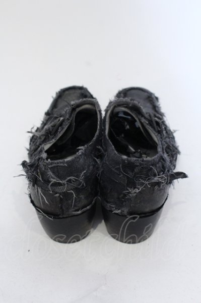 画像4: Hiromu Takahara / デストロイフリンジシューズ 42　1/2（約28.5） ブラックｘゴールド O-25-05-22-046-Hi-sho-YM-ZT-S002 (4)