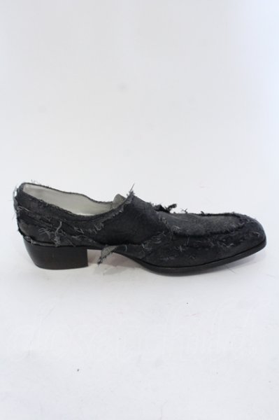 画像5: Hiromu Takahara / デストロイフリンジシューズ 42　1/2（約28.5） ブラックｘゴールド O-25-05-22-046-Hi-sho-YM-ZT-S002 (5)