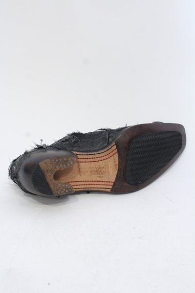 画像6: Hiromu Takahara / デストロイフリンジシューズ 42　1/2（約28.5） ブラックｘゴールド O-25-05-22-046-Hi-sho-YM-ZT-S002 (6)