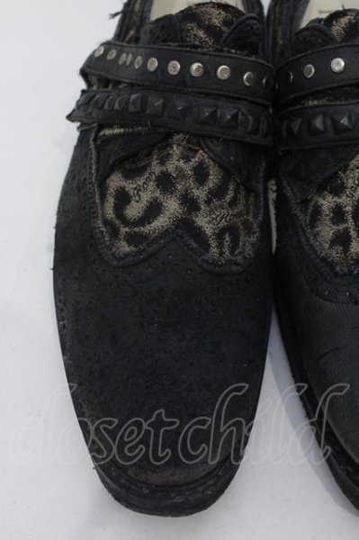画像3: Hiromu Takahara / デストロイレオパードシューズ 41(約27.5) ブラック O-25-05-22-047-Hi-sho-YM-ZT-S002 (3)