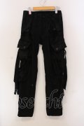 JULIUS / ’09FW デストロイデニムカーゴパンツ 1 ブラック O-25-05-22-006-JU-pa-YM-OS