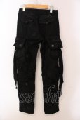 画像3: JULIUS / ’09FW デストロイデニムカーゴパンツ 1 ブラック O-25-05-22-006-JU-pa-YM-OS (3)