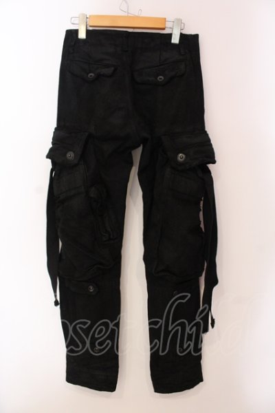 画像3: JULIUS / ’09FW デストロイデニムカーゴパンツ 1 ブラック O-25-05-22-006-JU-pa-YM-OS