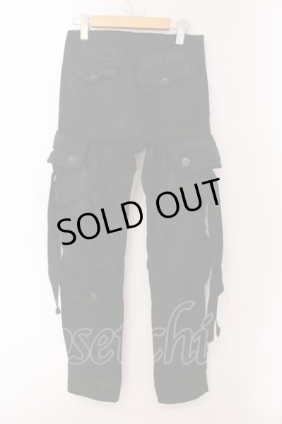 画像3: JULIUS / ’09FW デストロイデニムカーゴパンツ 1 ブラック O-25-05-22-006-JU-pa-YM-ZT361 (3)