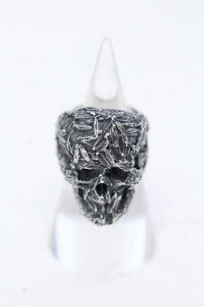画像1: Justin Davis / LAVENDER SKULL リング 約15号 シルバー O-25-05-22-055-Ju-rg-YM-OS (1)