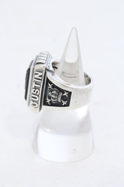 画像2: Justin Davis / FATIMA リング 14号 シルバーｘオニキス O-25-05-22-057-Ju-ac-YM-OS (2)