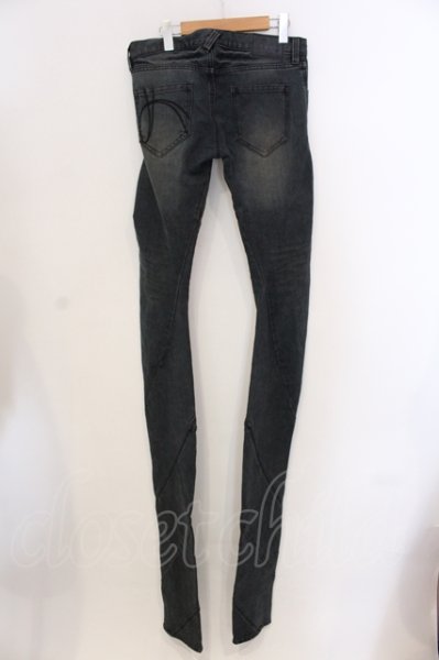 画像2: NO ID. / スーパーロングレングスデニムパンツ 3 グレー系 O-25-05-22-001-NO-pa-YM-ZT362 (2)