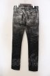 画像2: CIVARIZE / Cosmicグラデーション箔加工ZIPスキニーデニムパンツ 42 シルバーｘブラック O-25-05-22-008-CI-pa-YM-OS (2)
