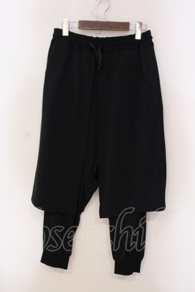 画像1: CIVARIZE / Pope レイヤードサルエルパンツ 44 ブラック O-25-05-22-010-CI-pa-YM-OS