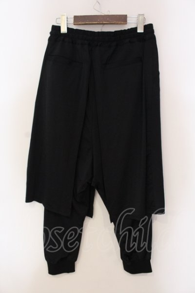 画像2: CIVARIZE / Pope レイヤードサルエルパンツ 44 ブラック O-25-05-22-010-CI-pa-YM-OS