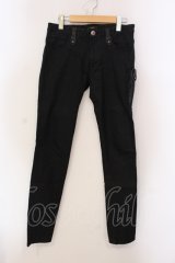 Obelisk / レザーポケットコーティングストレッチテニムパンツ 30 ブラック O-25-05-22-011-Ob-pa-YM-ZT0525C