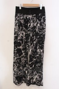 NO ID. / ハイウエストタックバギーパンツ 1 ブラック O-25-05-22-013-NO-pa-YM-ZT361