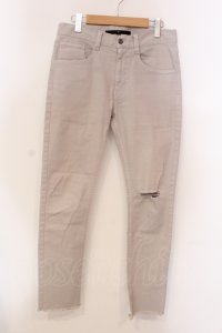 NO ID. / Cストレッチツイルクラッシュテーパードパンツ 1 グレー O-25-05-22-015-NO-pa-YM-ZT360