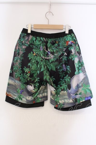 画像2: NO ID. / スカーフ切替レイヤードハーフパンツ 1 マルチ O-25-05-22-017-NO-pa-YM-ZT360 (2)