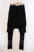 A.F ARTEFACT / WOOL LAYERED PANTS　パンツ 1 ブラック O-25-05-22-003-A.-pa-YM-OS