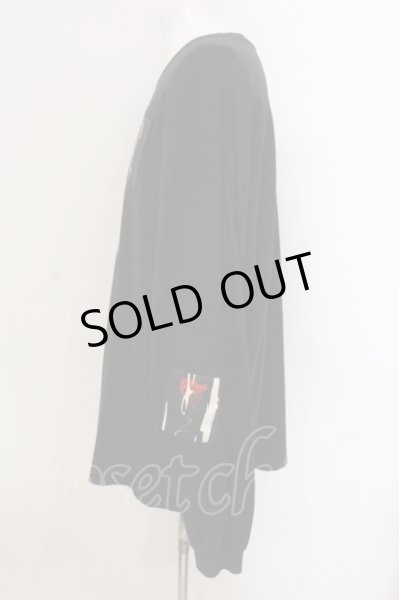 画像2: KMK(KINGLY MASK) / パッチプルオーバー  ブラック O-25-05-22-024-KM-to-YM-OS (2)