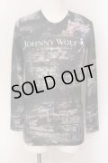 JOHNNY WOLF / 転写プリントUネックカットソー 1 ブラック O-25-05-22-026-JO-to-YM-OS