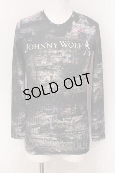 画像1: JOHNNY WOLF / 転写プリントUネックカットソー 1 ブラック O-25-05-22-026-JO-to-YM-OS (1)