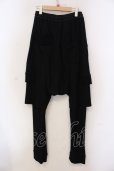 画像2: A.F ARTEFACT / WOOL LAYERED PANTS　パンツ 1 ブラック O-25-05-22-003-A.-pa-YM-OS (2)