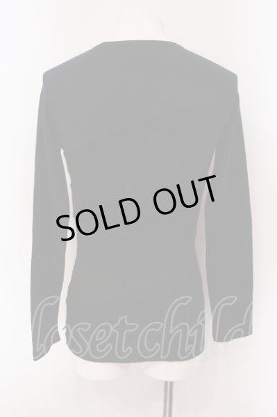 画像2: CIVARIZE / 傾斜ZIPロングカットソー 44 ブラック O-25-05-22-027-CI-to-YM-OS (2)