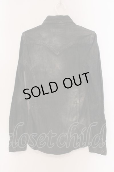 画像2: CIVARIZE / Rumple ヴィンテージデニムシャツ 44 ブラック O-25-05-22-029-CI-sh-YM-OS (2)