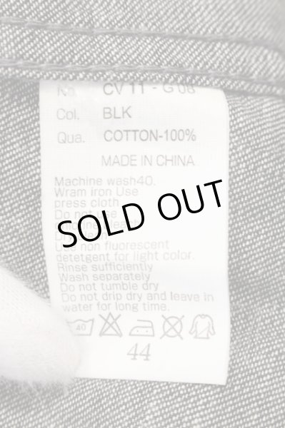 画像3: CIVARIZE / Rumple ヴィンテージデニムシャツ 44 ブラック O-25-05-22-029-CI-sh-YM-OS (3)