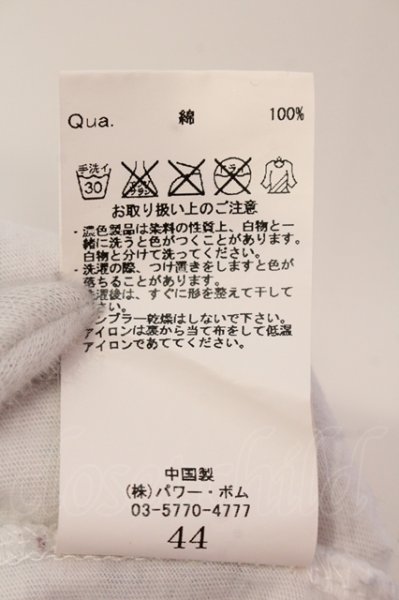 画像3: CIVARIZE / BitingフラワースカルVネックTシャツ 44 ホワイト O-25-05-22-032-CI-ts-YM-ZT360 (3)