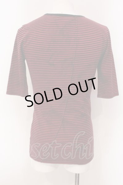 画像2: FUGA / Paganism 5Sカットソー 44 ブラックｘレッド O-25-05-22-033-FU-to-YM-OS (2)