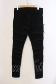 画像2: CIVARIZE / フリンジ切り替えスキニーデニムパンツ 42 ブラック O-25-05-25-033-CI-pa-YM-OS (2)