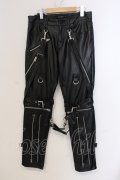CIVARIZE / PUボンテージスキニーパンツ 42 ブラック O-25-05-25-034-CI-pa-YM-ZT-ML036