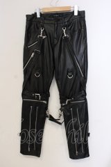 CIVARIZE / PUボンテージスキニーパンツ 42 ブラック O-25-05-25-034-CI-pa-YM-OS