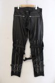 画像2: CIVARIZE / PUボンテージスキニーパンツ 42 ブラック O-25-05-25-034-CI-pa-YM-OS (2)