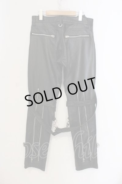 画像2: CIVARIZE / PUボンテージスキニーパンツ 42 ブラック O-25-05-25-034-CI-pa-YM-ZT-ML036 (2)