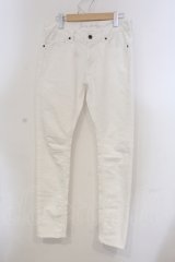 GOSTAR DE FUGA / クールマックスホワイトスキニーデニムパンツ 46 ホワイト O-25-05-25-038-GO-pa-YM-OS