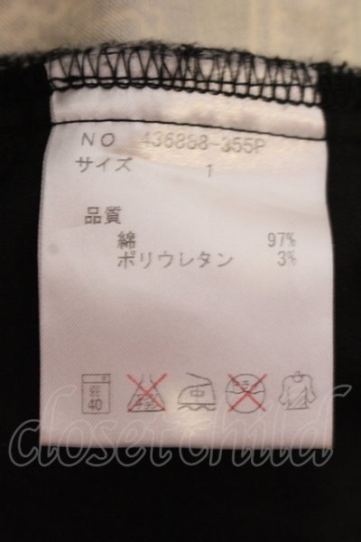 画像3: NO ID. / ペイズリーストレッチショートパンツ 1 ブラックｘホワイト（真っ白でない） O-25-05-25-041-NO-pa-YM-OS