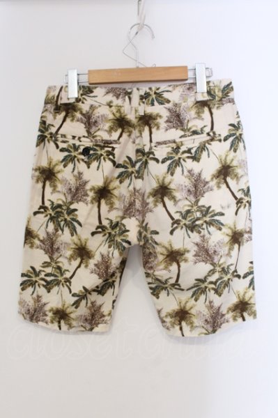 画像2: NO ID. / コットンカラミ織パナマプリントショートパンツ 1 アイボリー O-25-05-25-044-NO-pa-YM-ZT368 (2)